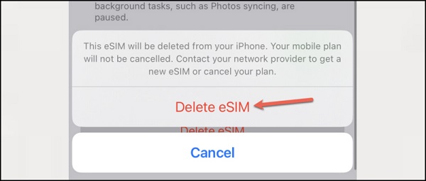 Cách xóa eSIM trên iPhone đơn giản